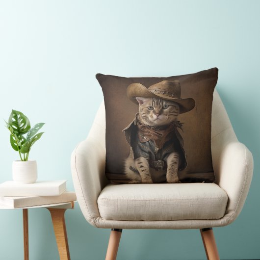 カウボーイキャット装飾用クッション クッション (椅子)