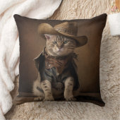カウボーイキャット装飾用クッション クッション (ブランケット)