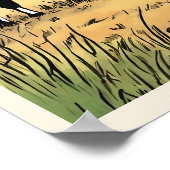 カウボーイキャトルランチ少年グラフィックアート ポスター (角)