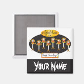 カウボーイキャンディーコーン集団 |ハロウィーン マグネット (正面/裏面)