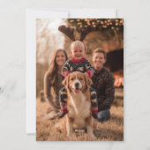 カウボーイクリスマスウェスタンメリークリスマスフォト シーズンカード (裏面)