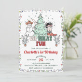 カウボーイクリスマスバースデーパーティー 招待状 (スタンド正面)