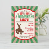 カウボーイクリスマスパーティの招待状 招待状 (スタンド正面)