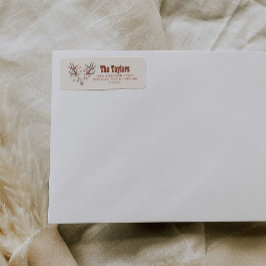 カウボーイクリスマス差出人住所ラベル ラベル