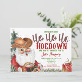 カウボーイクリスマス招待状、カントリーホームダウンクリス 招待状 (スタンド正面)