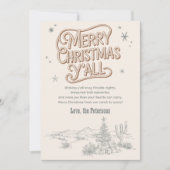 カウボーイクリスマス西メリークリスマスすべて シーズンカード (正面)