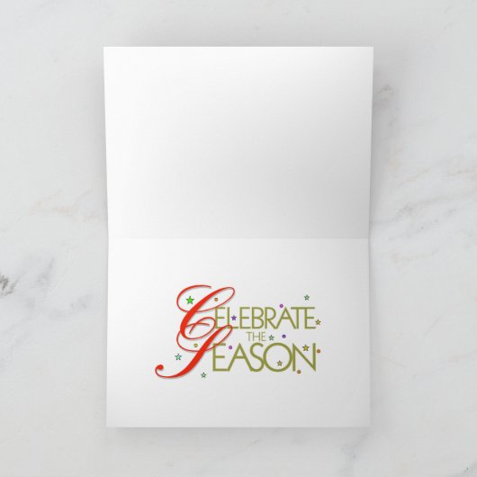 カウボーイクリスマス シーズンカード (内部)