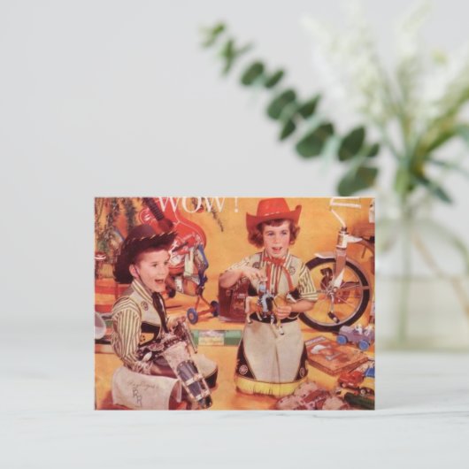 カウボーイクリスマス シーズンポストカード (スタンド正面)