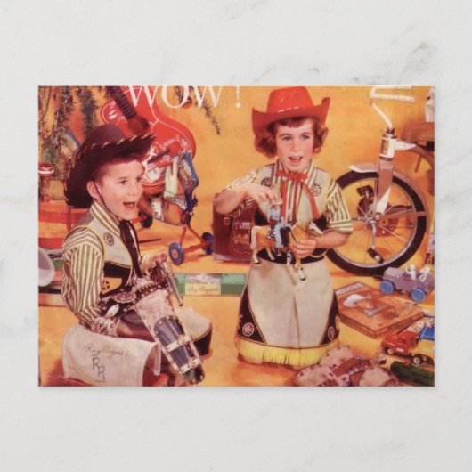 カウボーイクリスマス シーズンポストカード (正面)