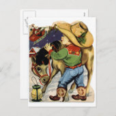 カウボーイクリスマス シーズンポストカード (正面/裏面)