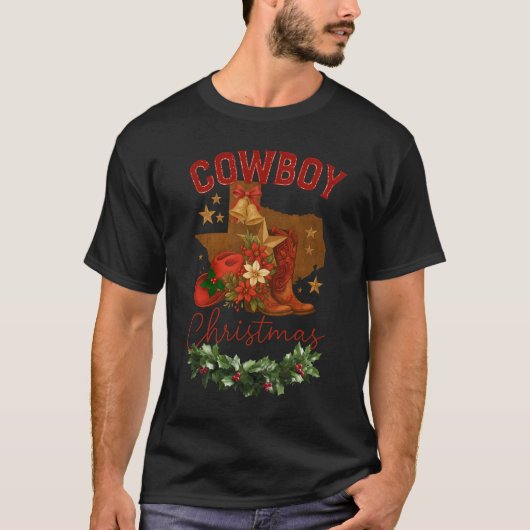 カウボーイクリスマス Tシャツ (正面)