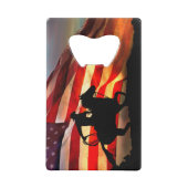 カウボーイクレジットカードボトルオープナーギフト クレジットカード栓抜き (正面)