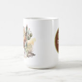 カウボーイクール愛好家はモノグラムを追加 コーヒーマグカップ (中央)