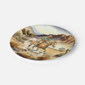 カウボーイクール愛好家ウェスタンパーティー ペーパープレート (アングル)