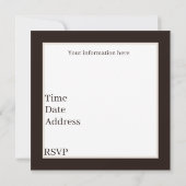 カウボーイクール愛好家ウェスタンパーティー 招待状 (裏面)