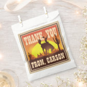 カウボーイクール誕生日ロデオ、ワイルドウェストありがとう フェイバーバッグ (クリップ留めされた状態)