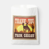 カウボーイクール誕生日ロデオ、ワイルドウェストありがとう フェイバーバッグ (正面)