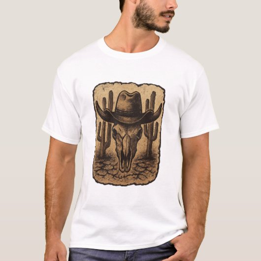 カウボーイグラフィック Tシャツ (正面)