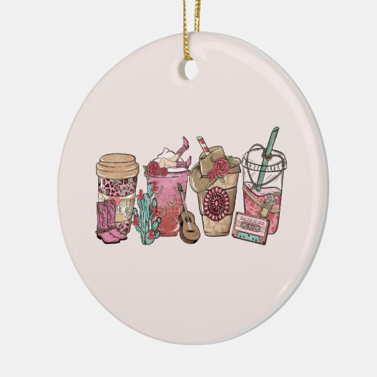 カウボーイコーヒー時間 セラミックオーナメント (左)