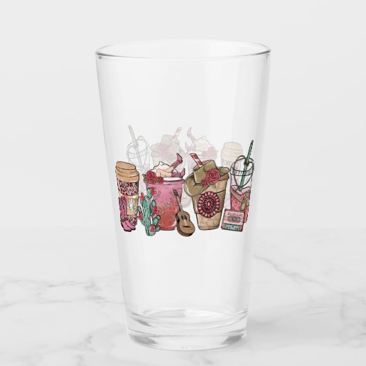 カウボーイコーヒー時間 タンブラーグラス (正面)