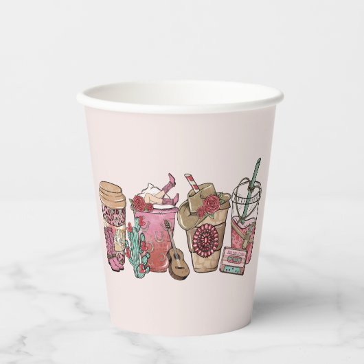 カウボーイコーヒー時間 紙コップ (正面)