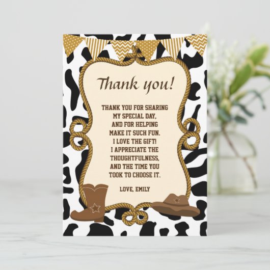 カウボーイサンキューカードウェスタン サンキューカード (スタンド正面)