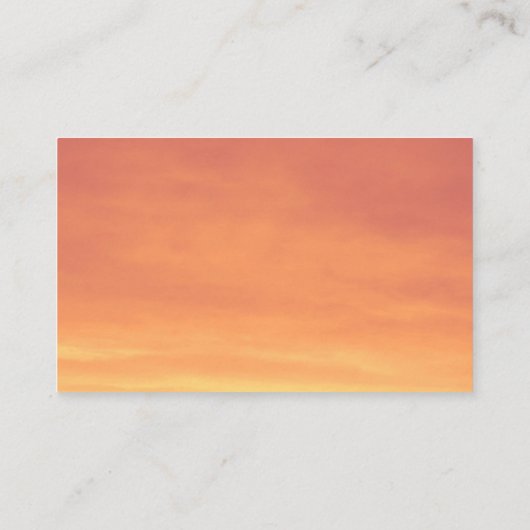 カウボーイサンセットホース用品トレーニングボード 名刺 (裏面)