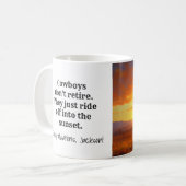 カウボーイサンセットリタイア コーヒーマグカップ (正面左)