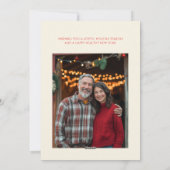 カウボーイサンタクロースおもしろいウェスタンロデオ馬写真 シーズンカード (裏面)