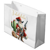 カウボーイサンタファラララデザートカボスピストル ラージペーパーバッグ (正面アングル)