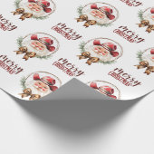 カウボーイサンタラッピング紙 ラッピングペーパー (角)