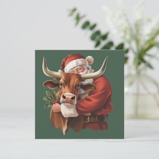 カウボーイサンタ ウェスタンロープ クリスマス ビンテージ (スタンド正面)