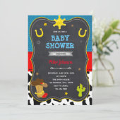 カウボーイシャワーバースデー 招待状 (スタンド正面)