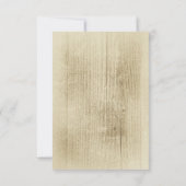 カウボーイシューズ ウェスタン ウェディング RSVP カード (裏面)