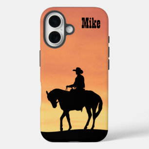 カウボーイシルエットアットサンセット iPhone 16ケース