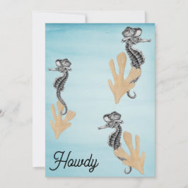 カウボーイシーホースプールパーティー 招待状