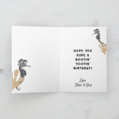 カウボーイシーホース誕生日 カード (内部)