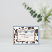 カウボーイジーンズとチャップスおむつラッフルチケット エンクロージャーカード (スタンド正面)