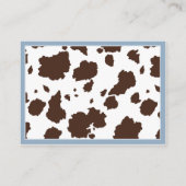 カウボーイジーンズとチャップスおむつラッフルチケット エンクロージャーカード (裏面)