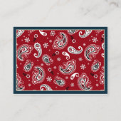 カウボーイジーンズとチャップスおむつラッフルチケット エンクロージャーカード (裏面)