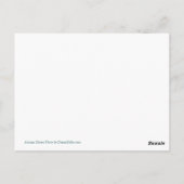 カウボーイスカイラインアリゾナ砂漠フォトポストカード ポストカード (裏面)