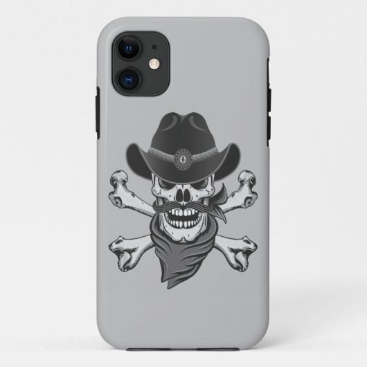 カウボーイスカルとクロスボーン Case-Mate iPhoneケース (裏面)