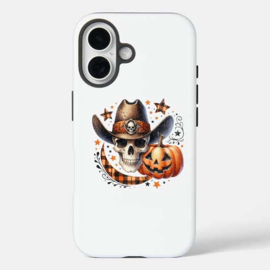 カウボーイスカルハロウィーン Case-Mate iPhoneケース (裏面)