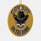 カウボーイスカル セラミックオーナメント (右)