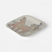 カウボーイスクエアパーティープレート ペーパープレート (傾斜あり)