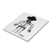 カウボーイスケッチタイル タイル (側面)