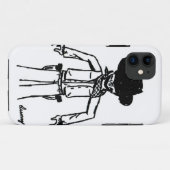 カウボーイスケッチiPhone 5かろうじてケース Case-Mate iPhoneケース (裏面(横))