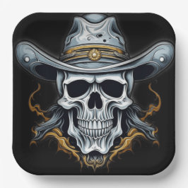 カウボーイスケルトン ペーパープレート