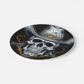 カウボーイスケルトン ペーパープレート (アングル)