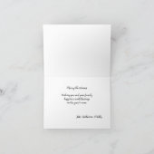 カウボーイスノーマン折りたたみクリスマスカード カード (内部)